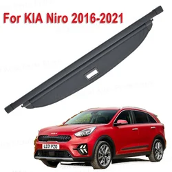 Rear Trunk Cargo Cover For KIA Niro 2016-2021 Shield Shade Curtain Partition Board Privacy Blinds Security Accessories