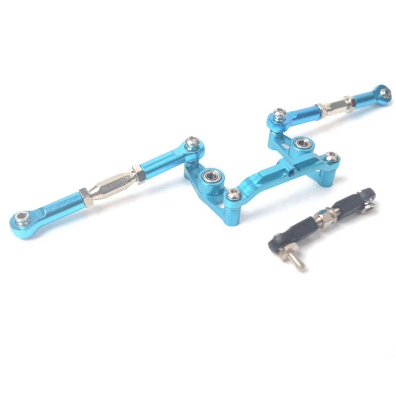 2x Aluminium Kogellager Kruk Stuurset Voor Tamiya Tt02b TT-02B 1/10 Rc Auto Upgrade Onderdelen Accessoires