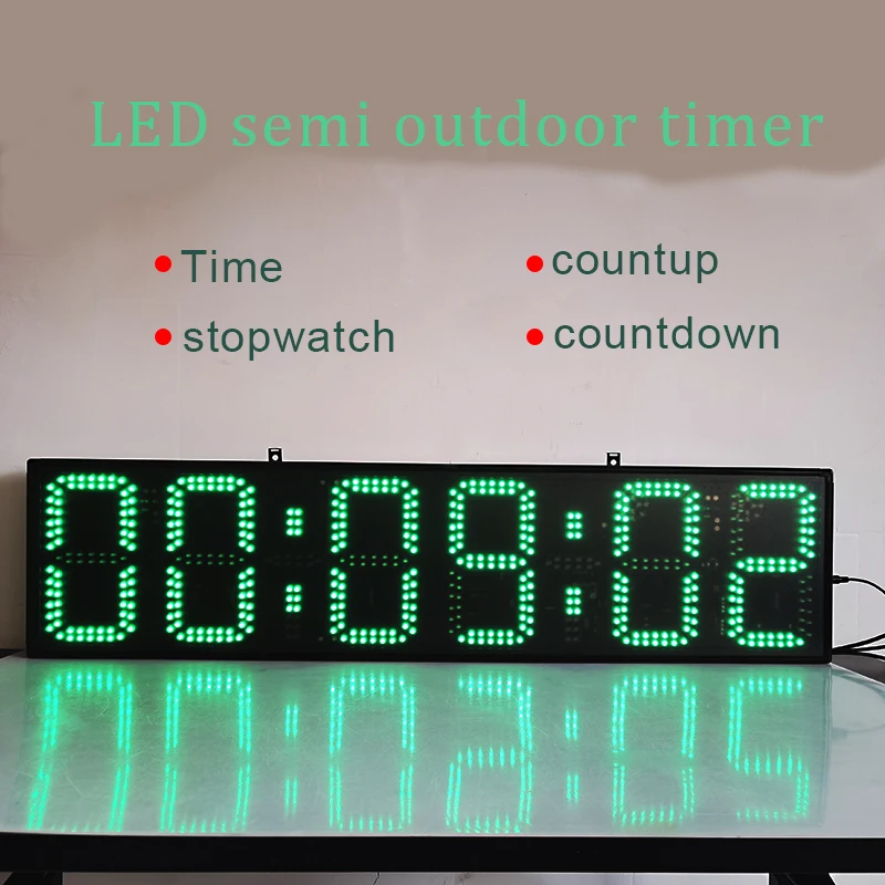 Large scale competition timer LED digital countdown timer sports competition clock semi outdoor LED timer clock DAP