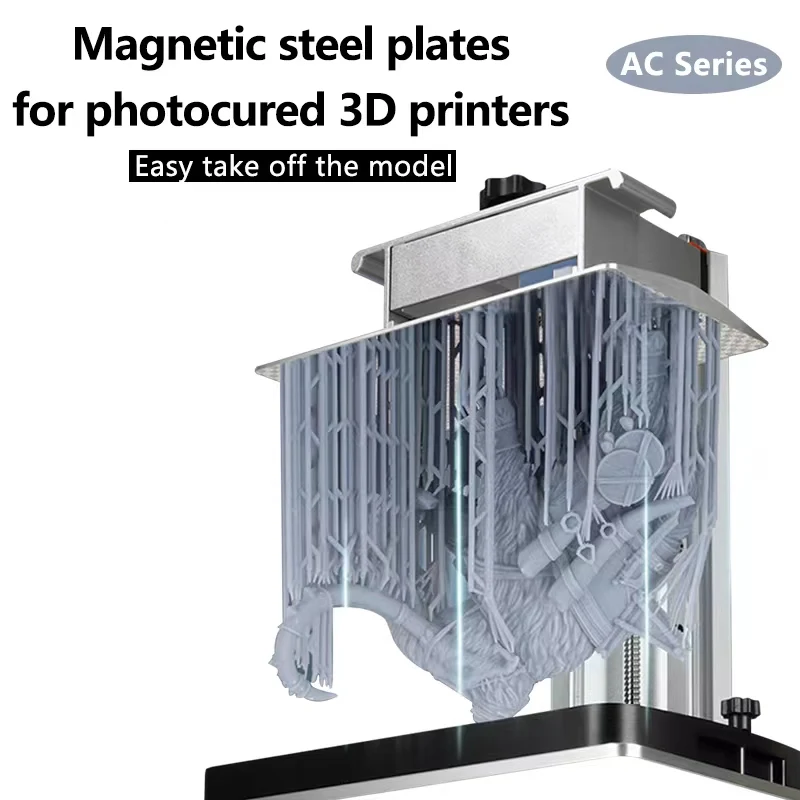 Hoja de resorte de extracción para ANYCUBIC Photon MonoX 6K Mono 2 M5S LCD, pegatina caliente magnética flexible, acero de resorte, M3 Plus