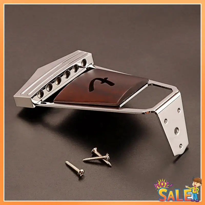 

6 Strings Vintage Jazz Guitar Bridge Tailpiece For Electric Guitar Accessories With Mounting Screws