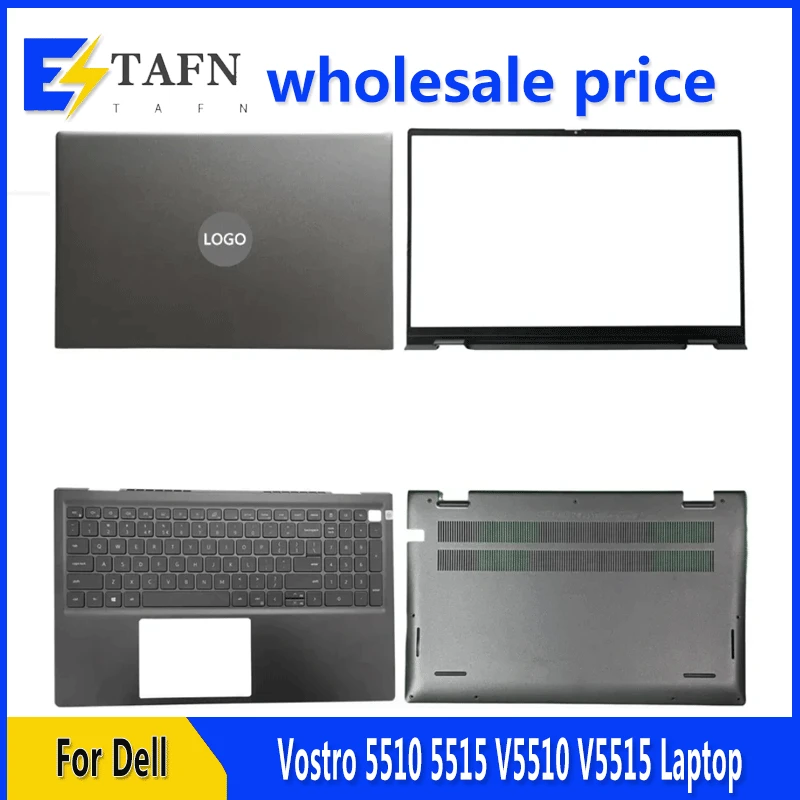 

New For Dell Vostro 5510 5515 V5510 V5515 Laptop LCD Back Cover Front Bezel Upper Palmrest Bottom Base Case Keyboard Hinges