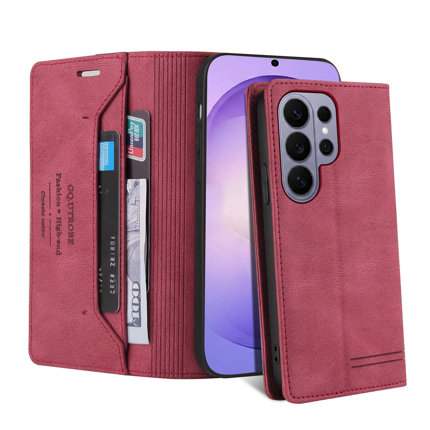 Luxus-Brieftaschenhülle mit Kartenfach, RFID-Blockierung, magnetischer Klapphülle aus Leder für Samsung Galaxy S26 Ultra S26 Plus S26 Cover Shell – Detail 14