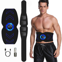 EMS Abdominal Toner Belt Muscle Stimulator ABS Trainer Body Belly Massage Exerciser Fitness Training Gym Workout USB Recharge