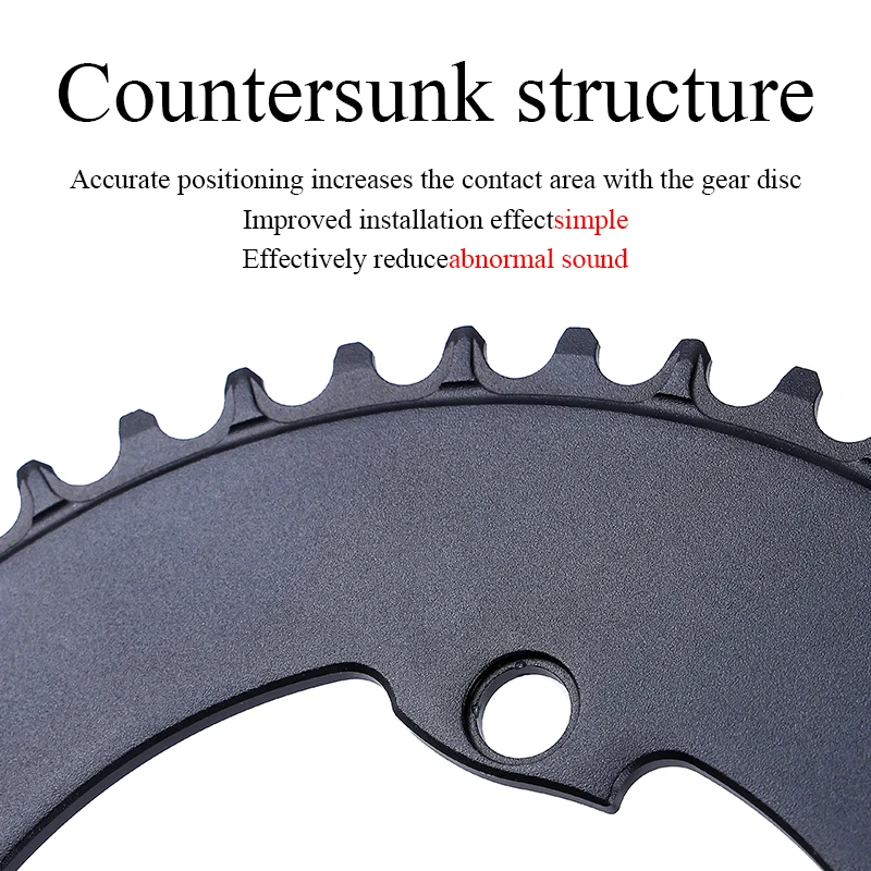 KEOS 110 / 4 BCD 110BCD دراجة الطريق المستديرة سبائك الألومنيوم سلسلة واسعة ضيقة 44T-56T عجلة الدراجة لـ SH R7100/8100/9100 #6