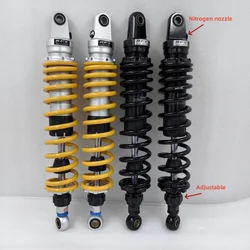new 8.5mm spring 375mm 400mm 420mm shock absorber for atv quad gokat replace motorcycle black+gold