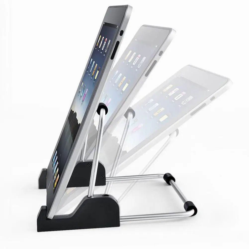 1Pcs Adjustable Tablet Holder Desktop Bracket Lightweight ABS Aluminum Stand for Tablets .19 Inches Tablet Computer Holder