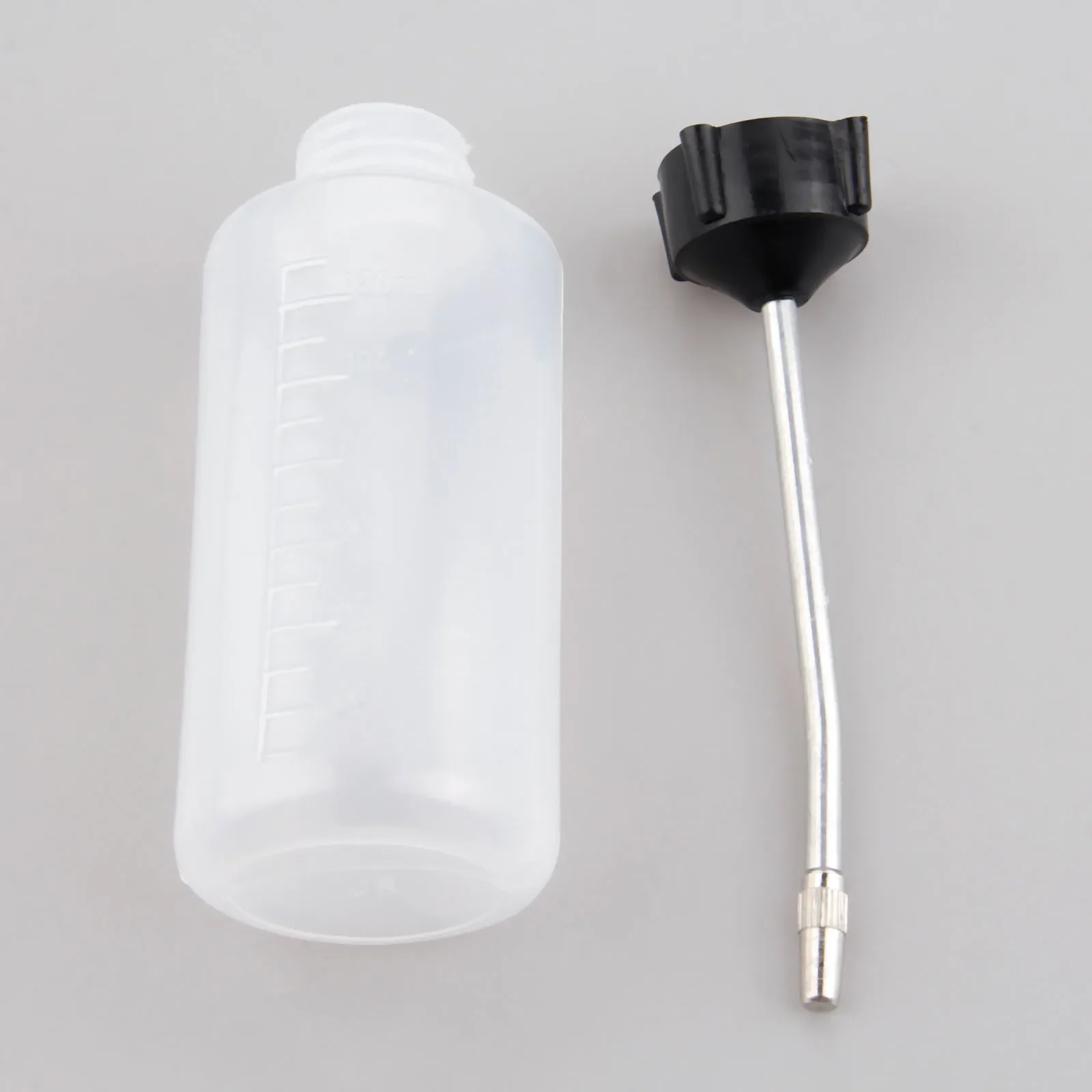Engrasador de plástico con cabeza de hierro de boca larga de 120 ML, herramienta para máquina de repostaje, botella de aceite vacía, engrasador para máquinas de coser industriales domésticas