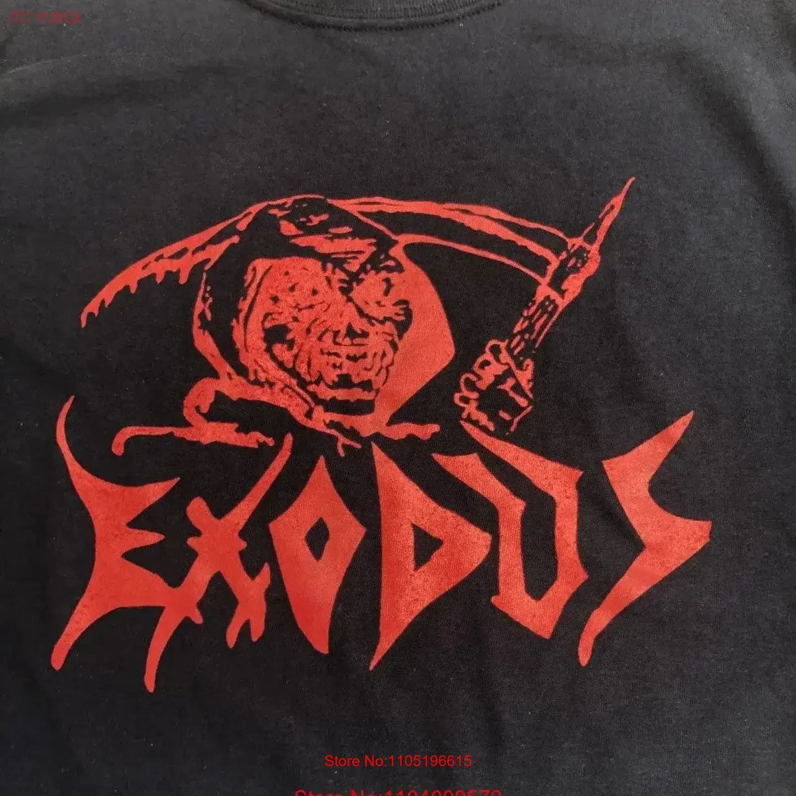 

Exodus Bonded Metal Fun Logo T Shirt Pick Size Color vintage Washed streetwear homme Unisex Top For Everyday Wear Soft fashion