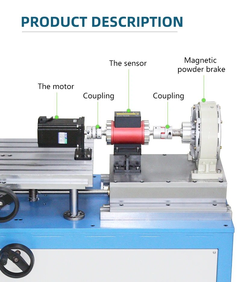 Dynamometer Motor Tester Dynamic Torque Sensor Large Capacity Force Load Cell Test Bench for Mechanical Automation Industry