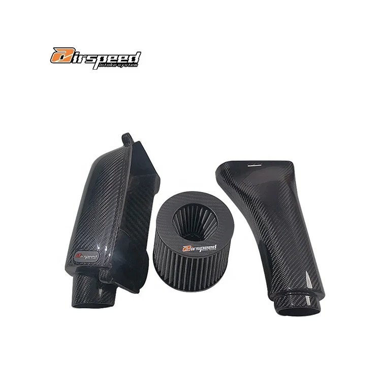 

Airspeed Brand Automotive Parts 100% Dry Carbon Fiber Cold Air Intake System For BENZ C,E W204(1.8T)