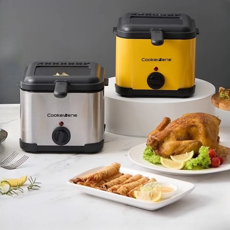 

Single-cylinder fryer 1.5L intelligent temperature control electric fryer with window electric deep fryer