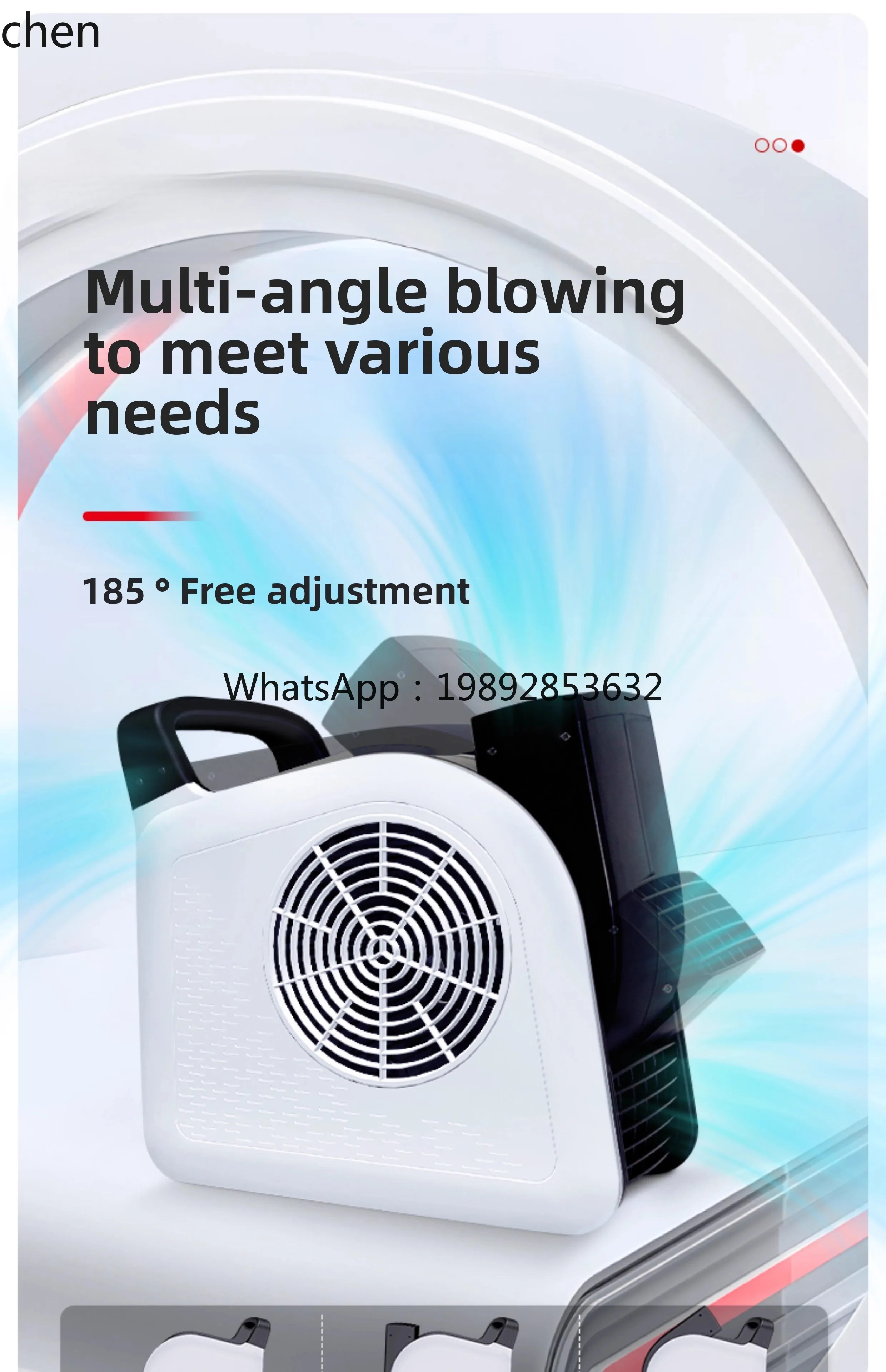 Blowing Machine Household Floor Hair Dryer Toilet Powerful Dehumidification Blower