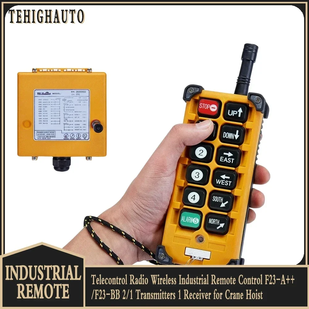 Industrial Remote Controller F23-A++/F23-BB 18-65V 65-440V 1/2 Transmitters 1 Receiver  Electric Hoist Wireless Switches