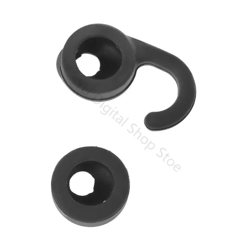 96BA Schwarzes Ohrbügel-Ohrhörer-Gel-Set für Easycall Clear Talk – Detail 5