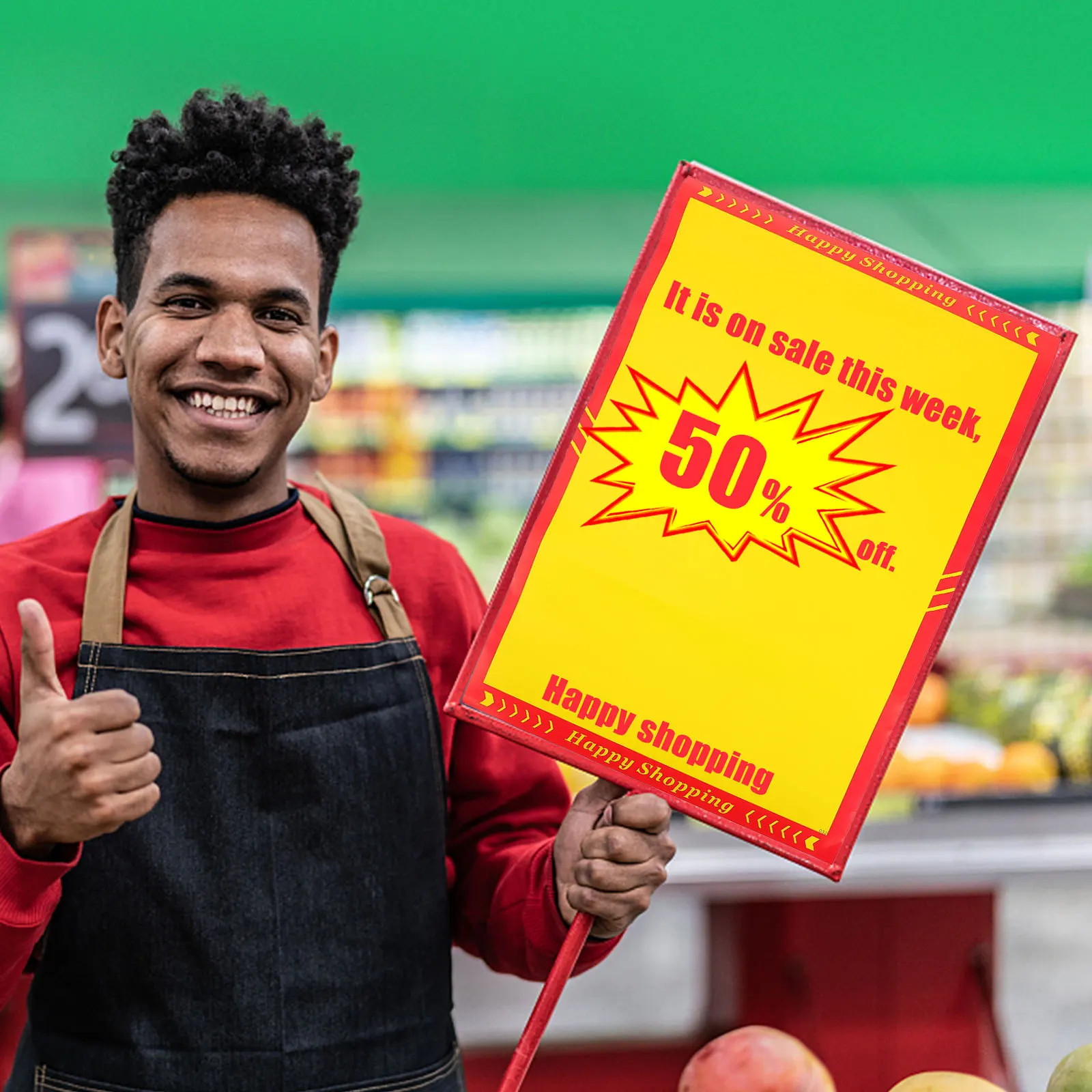 

10Pcs Advertising Paper Tough Coated Promotional Cards for Retail Business Sale Price Paper Commodity Price Tags Advertising