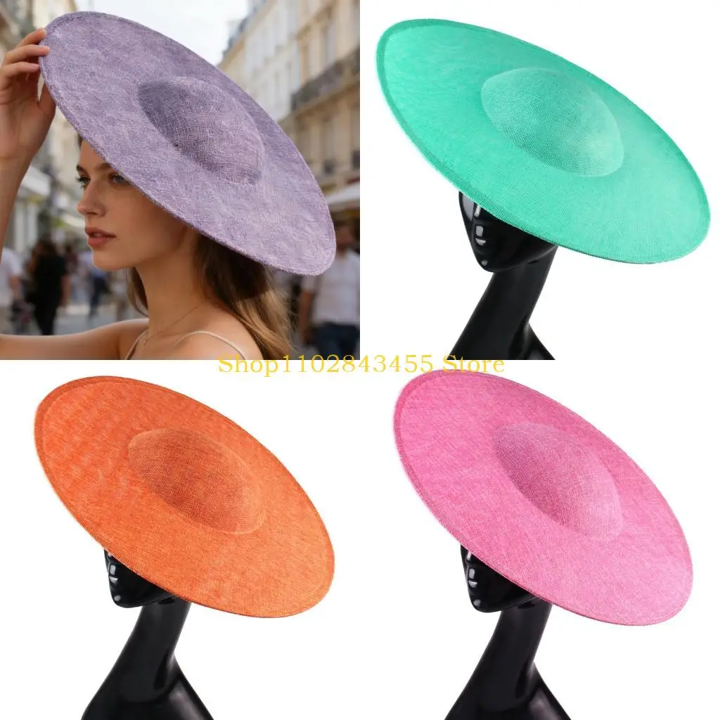 49MC Lady Fascinator Hat Base 40cm diámetro para eventos manualidades y ocasiones especiales