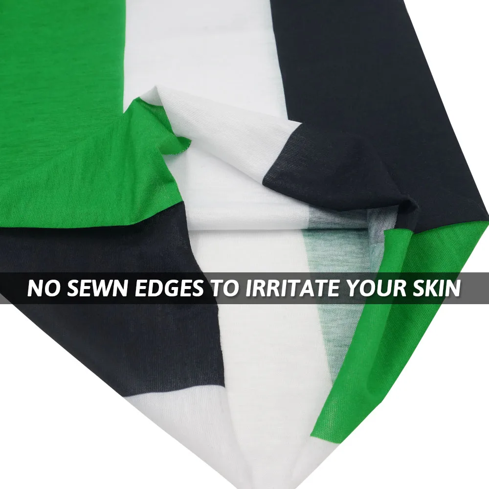 Palestinian Hatta Kufiya Bandana Neck Gaiter Palestine Arabic Keffiyeh Pattern Mask Scarf Headband Seamless Cycling Face Cover