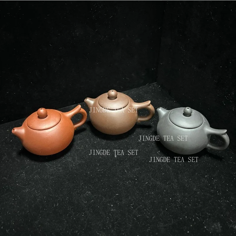 Chinese Yixing Purple Clay Tea Pot Hand Made Pot Dahongpao Mud Tea Set Xishi Teapot Custom Gifts Authentic 120ml