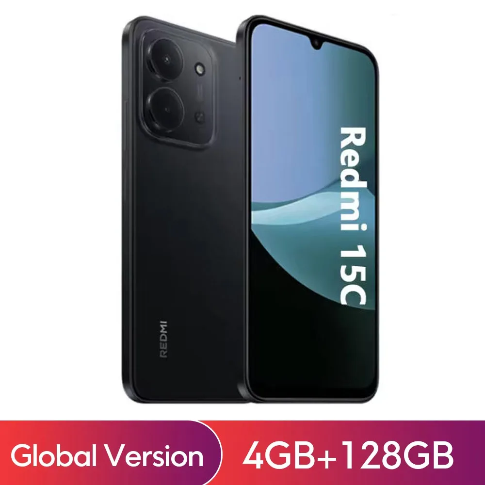 Xiaomi Redmi 15C Smartphone Global Version MediaTek Helio G81-Ultra 120Hz 6.9" Dot Drop display 33W charging