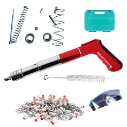 Portable Air Nailer Cement Wall Nailer Manual Nail Machine With 100 Nails 5 Gears Nail Wall Fastening Tool For Household