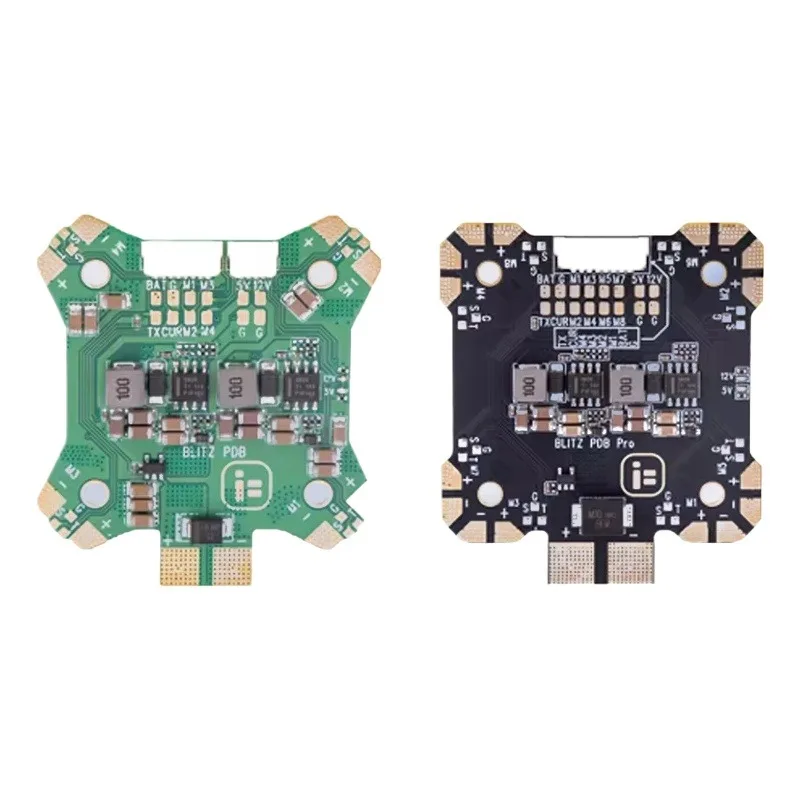 IFlight BLITZ PDB Pro Support 80A 4-8S / 55A 4-6S LIPO Input 5V 3A /12V 2A Dual BEC 330A Distribution Board for RC FPV Drone
