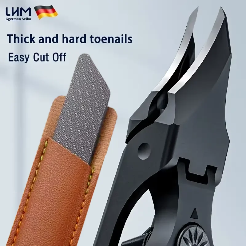 

Extra-Long Beak Nail Clippers Thick Nail Toe Nail Scissors Duty Stainless Steel Sliding Switch Nail with Nano Exfoliating File