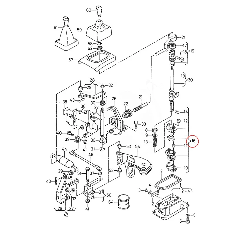 15Pc/Set For Mk1 17 Mk2 1G MK3 1H Rabbit Caribe Citi Front Manual Transmission Gear Linkage Shift Lever Repair Kit