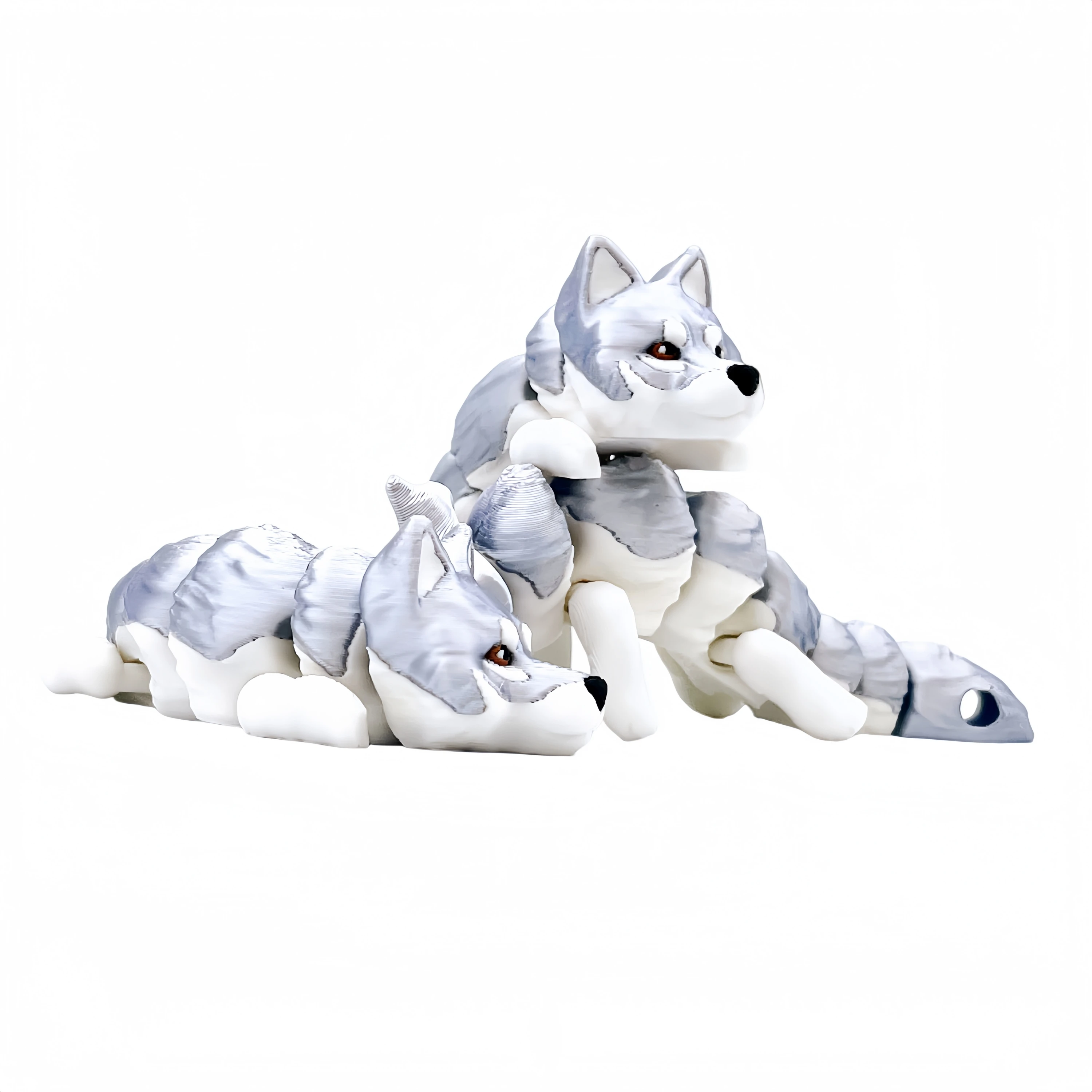1/2 Piece - 3D Printed Articulated Wolf Figurine, Indoor and Outdoor Tabletop Decoration, Wedding, Birthday, Christmas, New Year Gift, Party Favor Filler