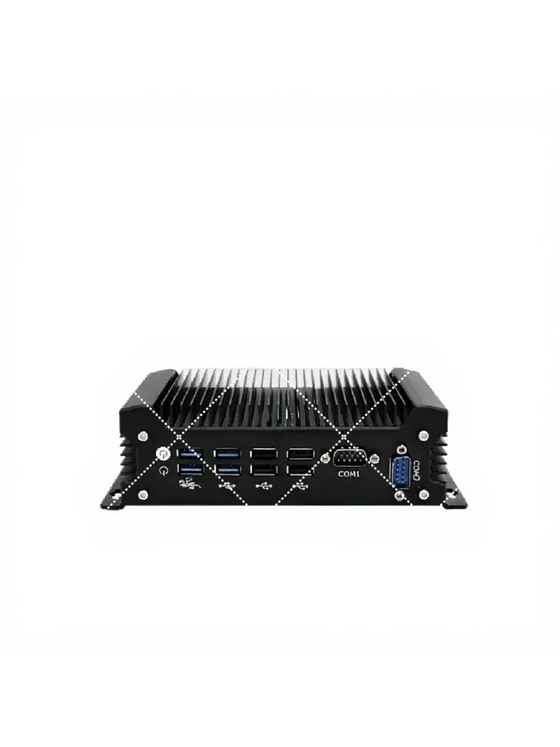Fanless Mini PC Core i5-1235U 12th Gen Industrial Computer Dual LAN Dual COM Port Aluminum Case
