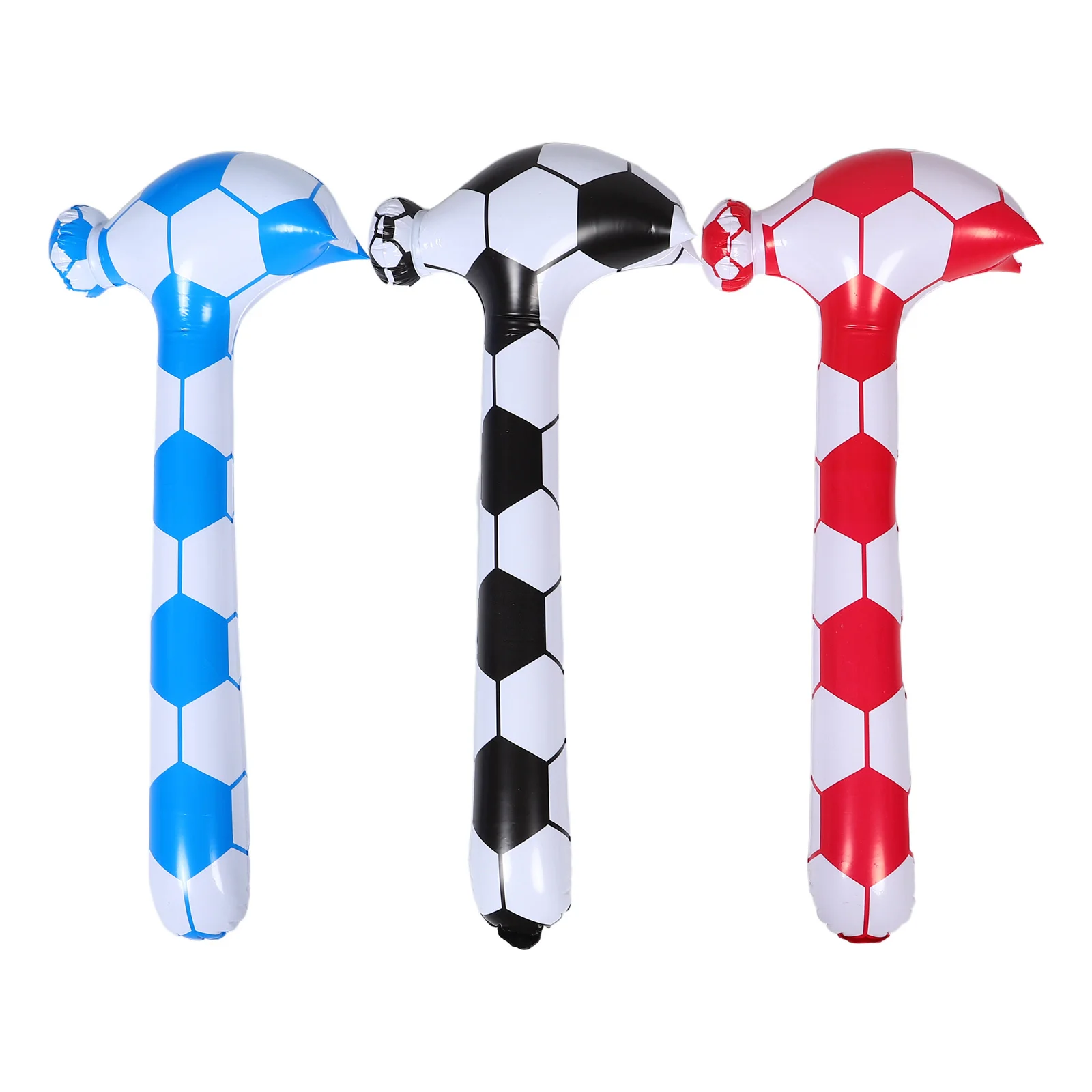 3 قطع مطرقة كرة قدم قابلة للنفخ، مطرقة كبيرة من مادة PVC لحمام السباحة والمناسبات في الهواء الطلق، لعبة مطرقة قابلة للنفخ #4