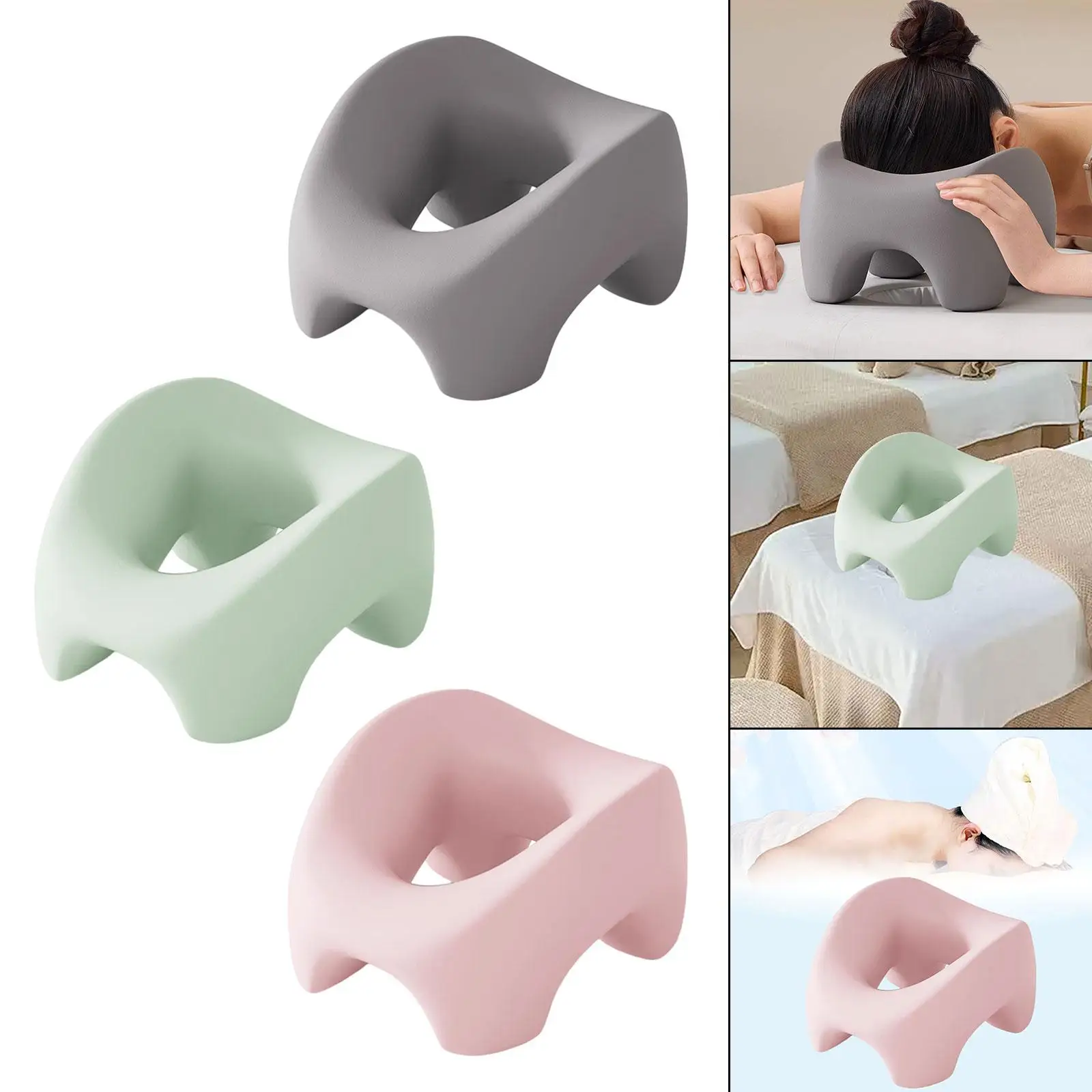

Face Down Pillow Ergonomics Face Cradle with Zipper Comfort Universal Salon Massage Pillow for Home Flights Salon Plane Family