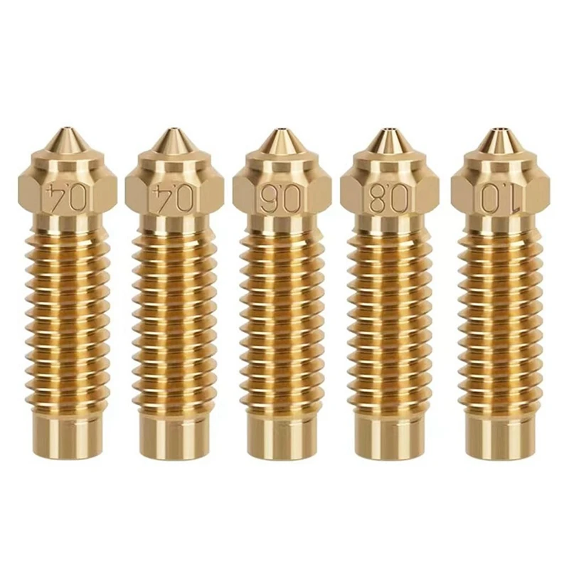 5Pcs Printer Head Nozzles Accessories For Volcano Nozzles For Elegoo Neptune 4 Max/Plus