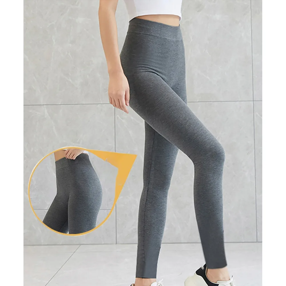 Threaded Ribbed Leggings Casual Cotton External Penetration High Waist Pants Sexy Warm Tightening And Hip Lifting Pants Women