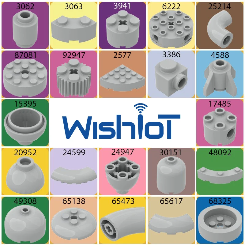 50 جرام أجزاء MOC التقنية الطوب المنحني الدائري 3062 3063 3941 6222 25214 87081 92947 مجموعات نماذج السيارة اللعب المتوافقة مع Legoeds