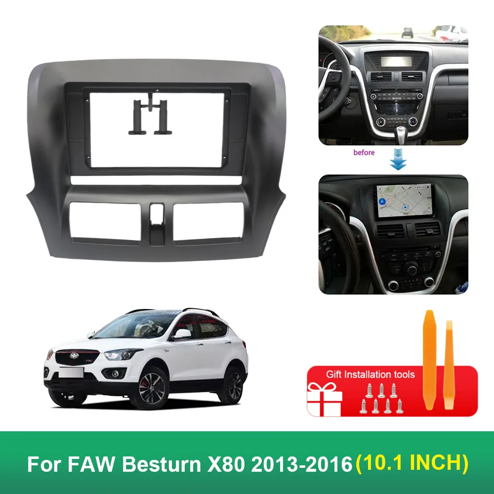 10.1 بوصة 25.654 سنتيمتر إطار السيارة فآسيا محول أندرويد راديو الصوت داش تركيب لوحة عدة ل FAW Besturn X80 2013-2016 #1