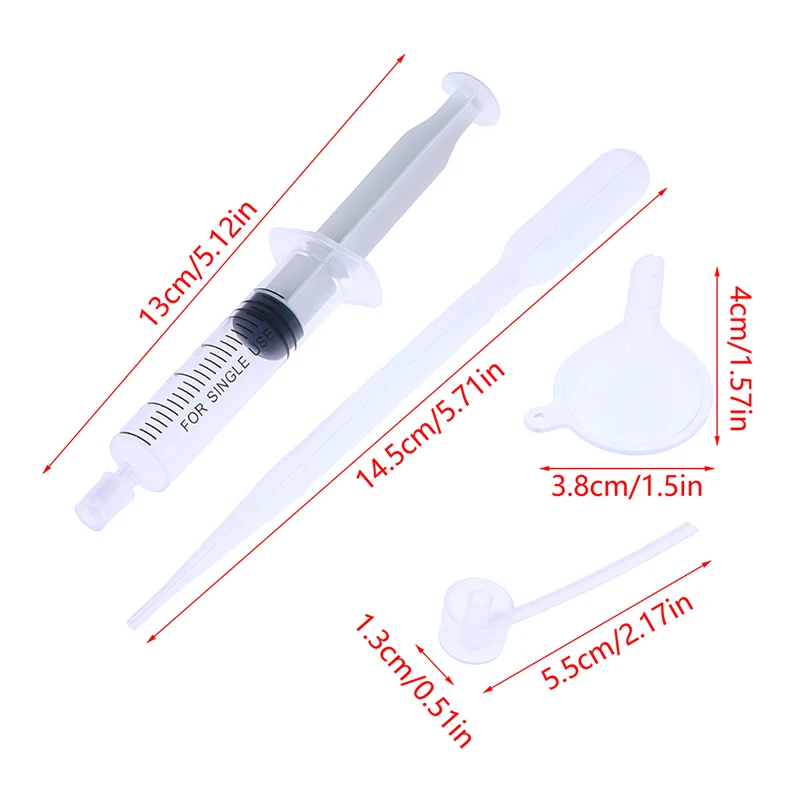 4/6pcs/set 5/20ml Syringe Plastic Perfume Dispenser Tools Refill Cosmetic For Refillable Bottle Quantitative Dispensing