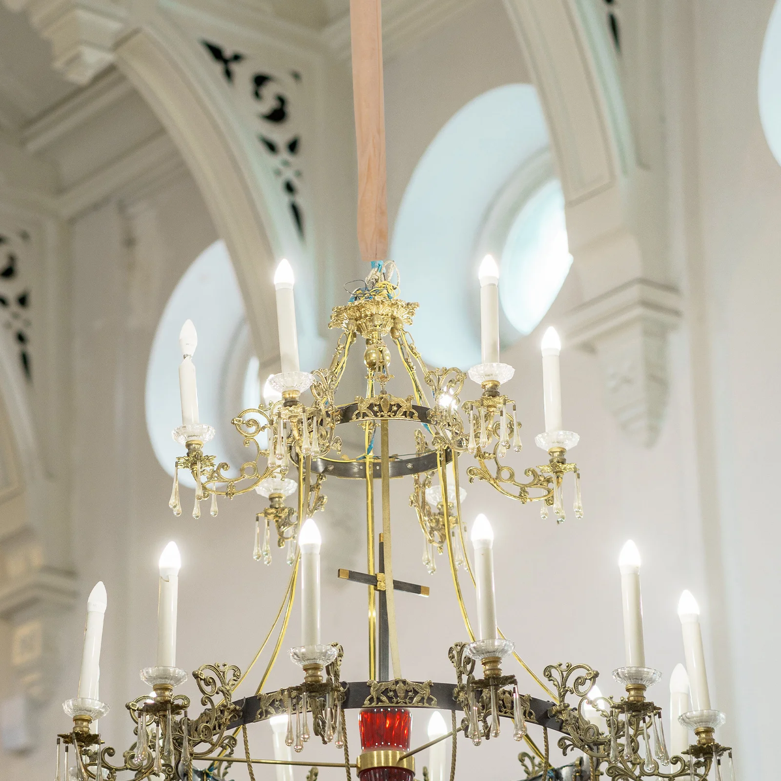 4Pcs Chandelier Chain Cover Cloth Lamp Accessory Easy Install Washable Rustproof Home Decor Light Pull Chain Extender Sleeve