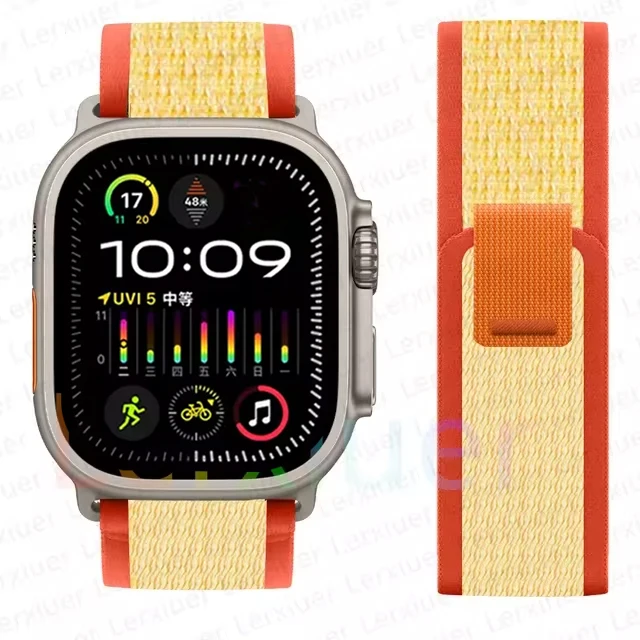 Trail Strap For Apple Watch Ultra 2 Band 49mm 45mm 44mm 42mm 40mm 41mm 38mm Nylon bracelet correa iwatch series 9 8 7 6 5 4 3 SE