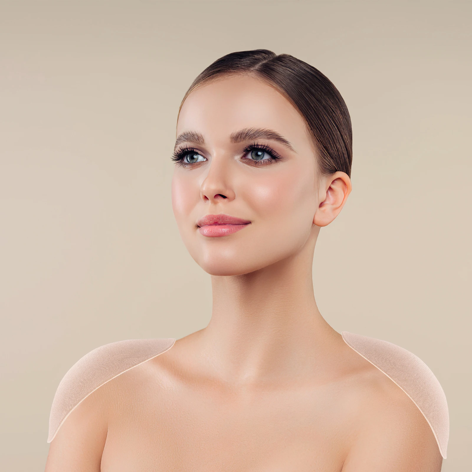 

Invisible Shoulder Pads Non Slip Lightweight Cushioning Breathable Reusable Bra Accessories Under Clothes