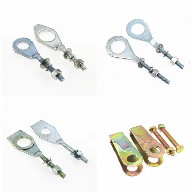 New 1 Pair Motorcycle Chain Tightness Regulator For DY100 GS125 WY125 Thousand Pounds Rear Pull Chain Tensioner