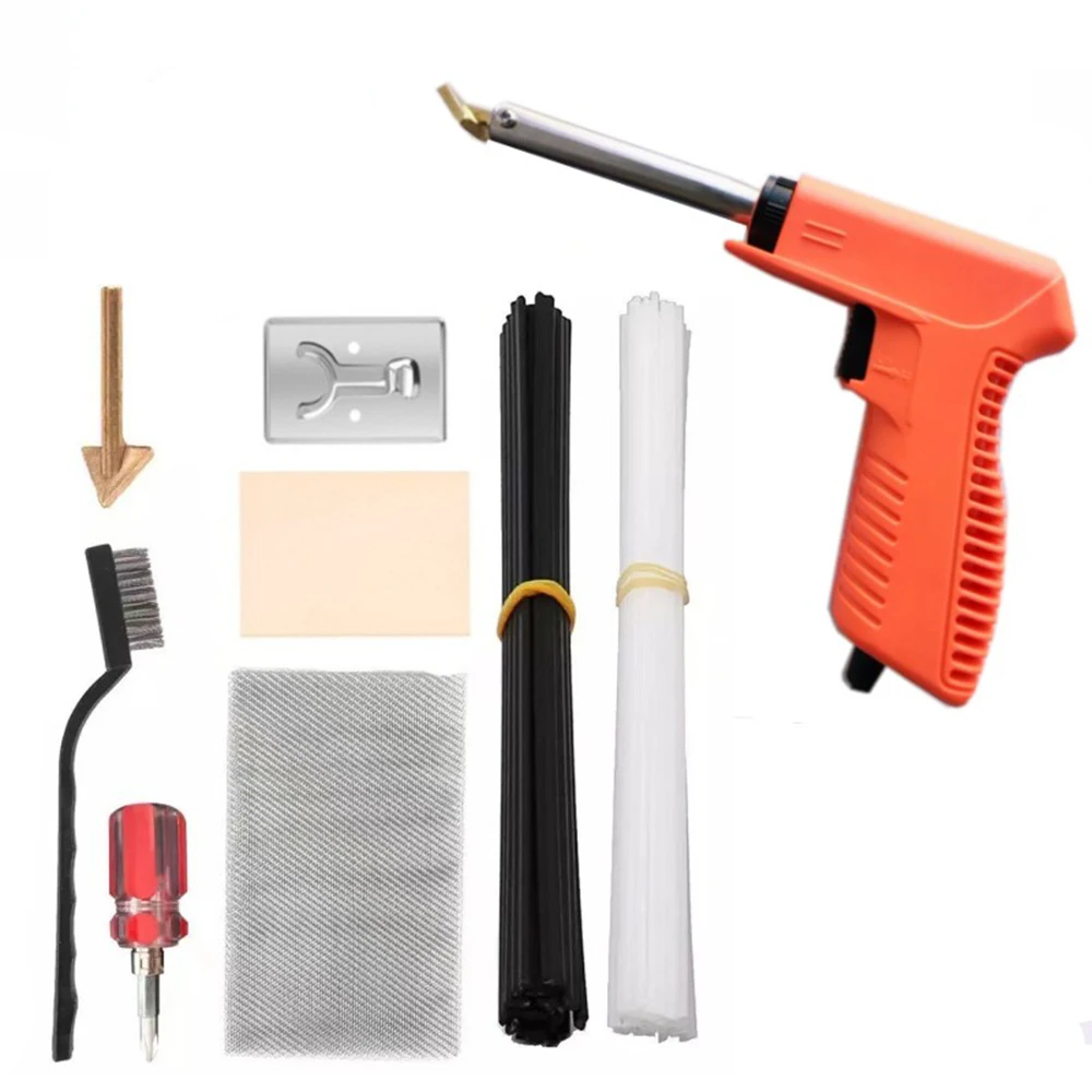 80W Gun Shape Plastic Welder 180~500℃ PVC Plastic Welding electric iron Car Bumper Repair Tool EU/US/UK/AU Standar plug