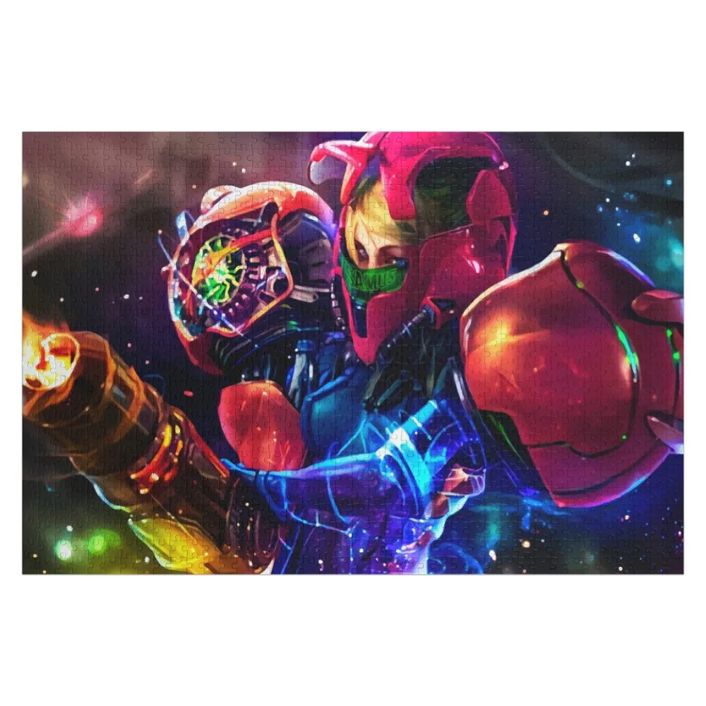 

Деревянный пазл Samus Metroid для взрослых, настраиваемый, в подарок детям, деревянные детали пазла, индивидуальный деревянный подарочный пазл для взрослых