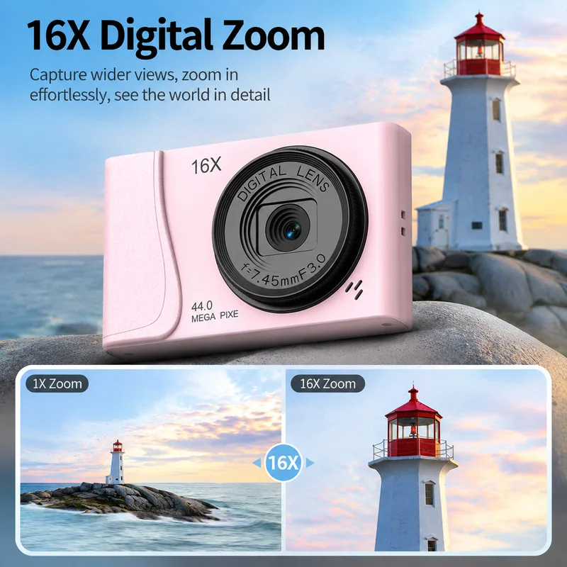 Hot Sale Entry‑Level Retro CCD Digital Camera Compact Point‑and‑Shoot Student Campus Selfie Camera Portable Card Camera Gifts