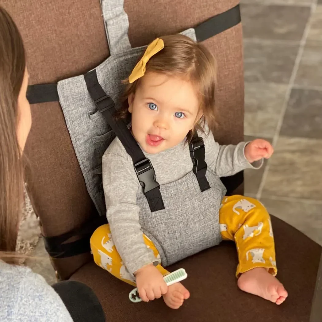 Children's Dining Chair with Baby Seat Protection Anti Fall Fixing Rope Portable Dining Portable Chair Strap