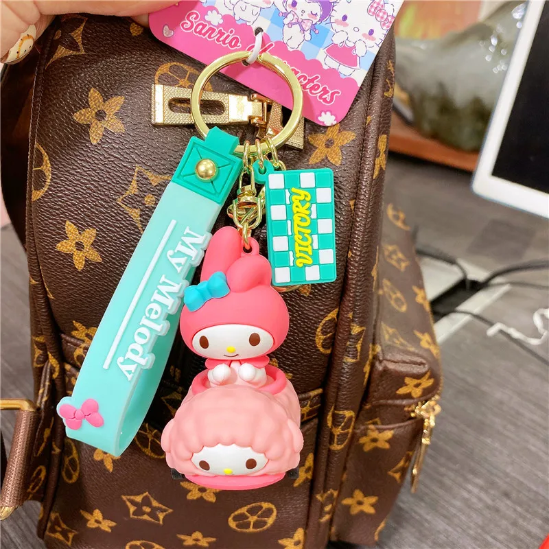 Брелок My Melody, брелок для ключей от машины, подарок для пары, подвесная сумка, подвесное украшение, мультяшный Hello Kitty Kuromi, милый праздничный подарок