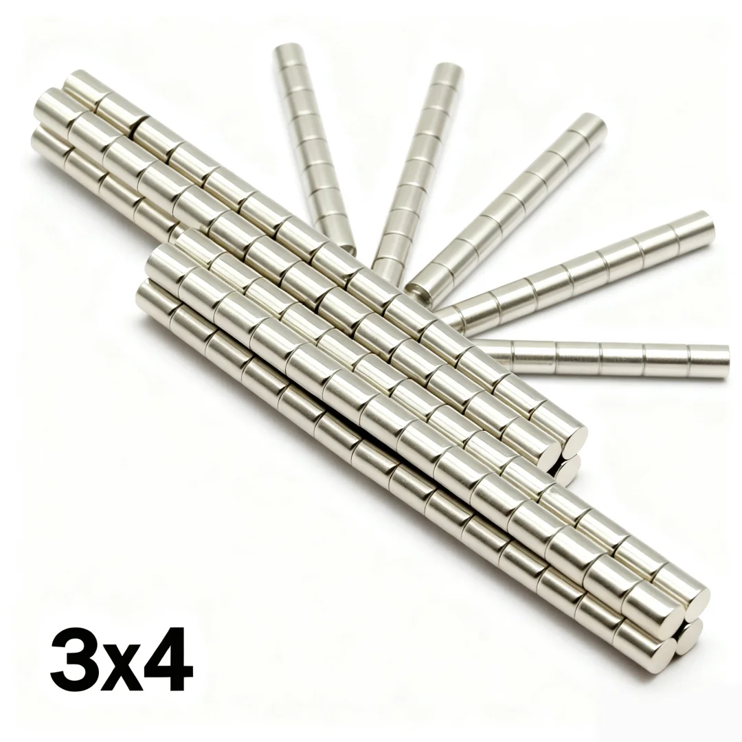 3x4mm Super Strong Magnet N35 Round Magnetic NdFeB Neodymium Magnet Powerful Disc imanes Refrigerator Magnets