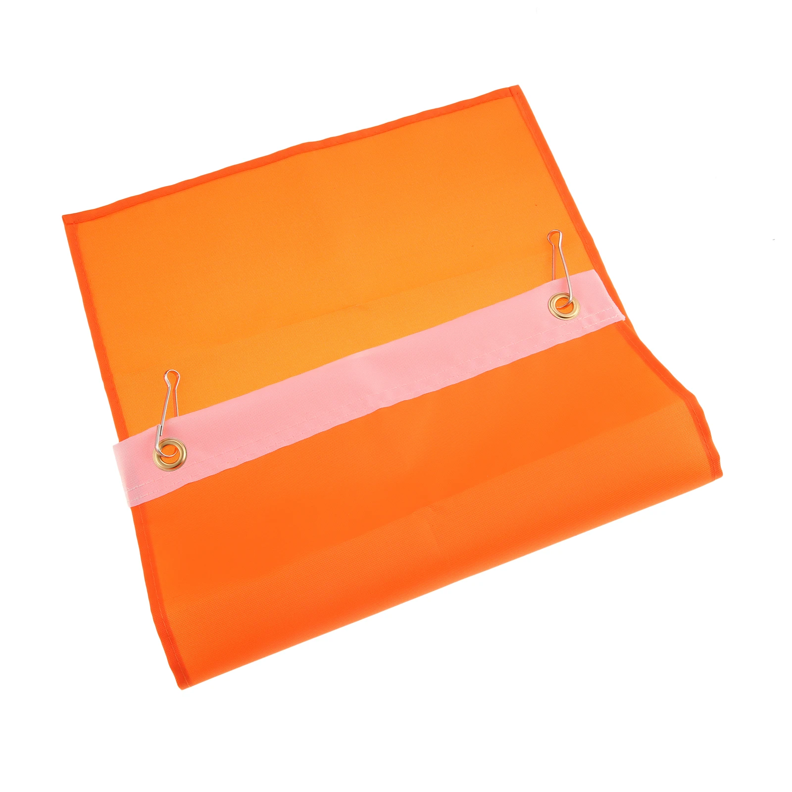 1Pc Heavy Duty Orange Safety Flag 12x18 Inch 210D 4 Rows Stitching Fly Ends Attention Safety Flags for Decoration Gift Boat