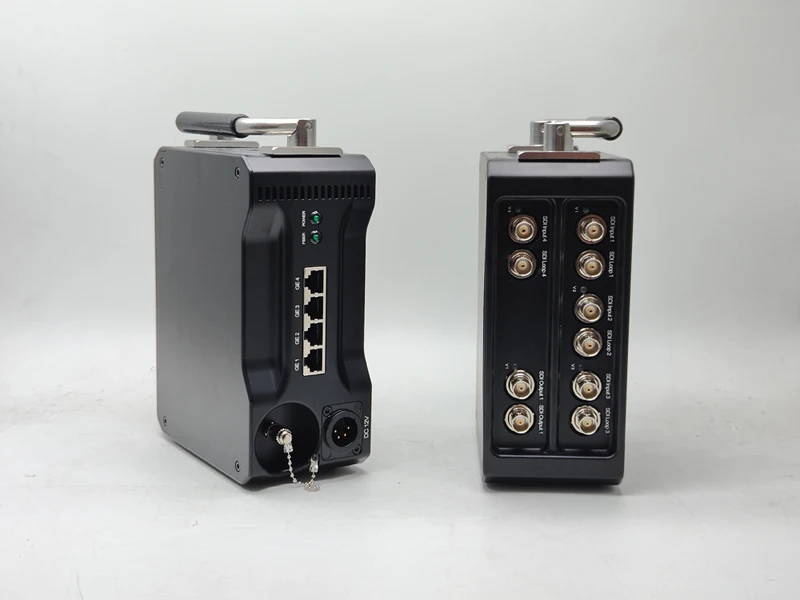 Broadcast OB Van 5 Ch Uni-directional HD 12GSDI BNC Fiber Optic Video/Ethernet Converter 10KM