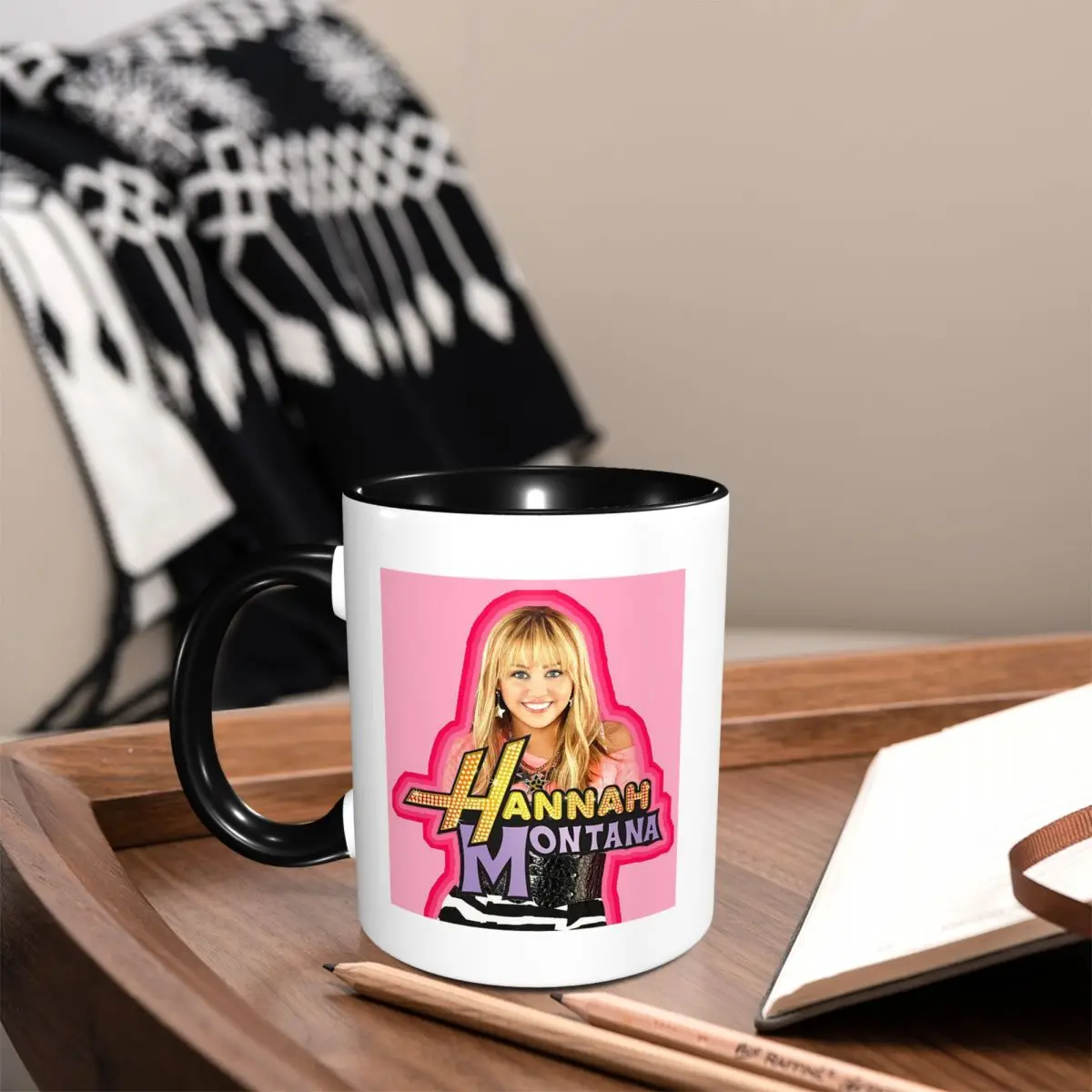 Hannah Montana Collage Mug Funny Ceramic Coffee Cups Tea Mugs Milk Cup Drinkware Gifts for Woman Man